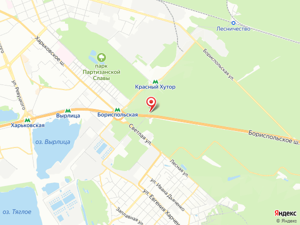 в районе метро Бориспольская